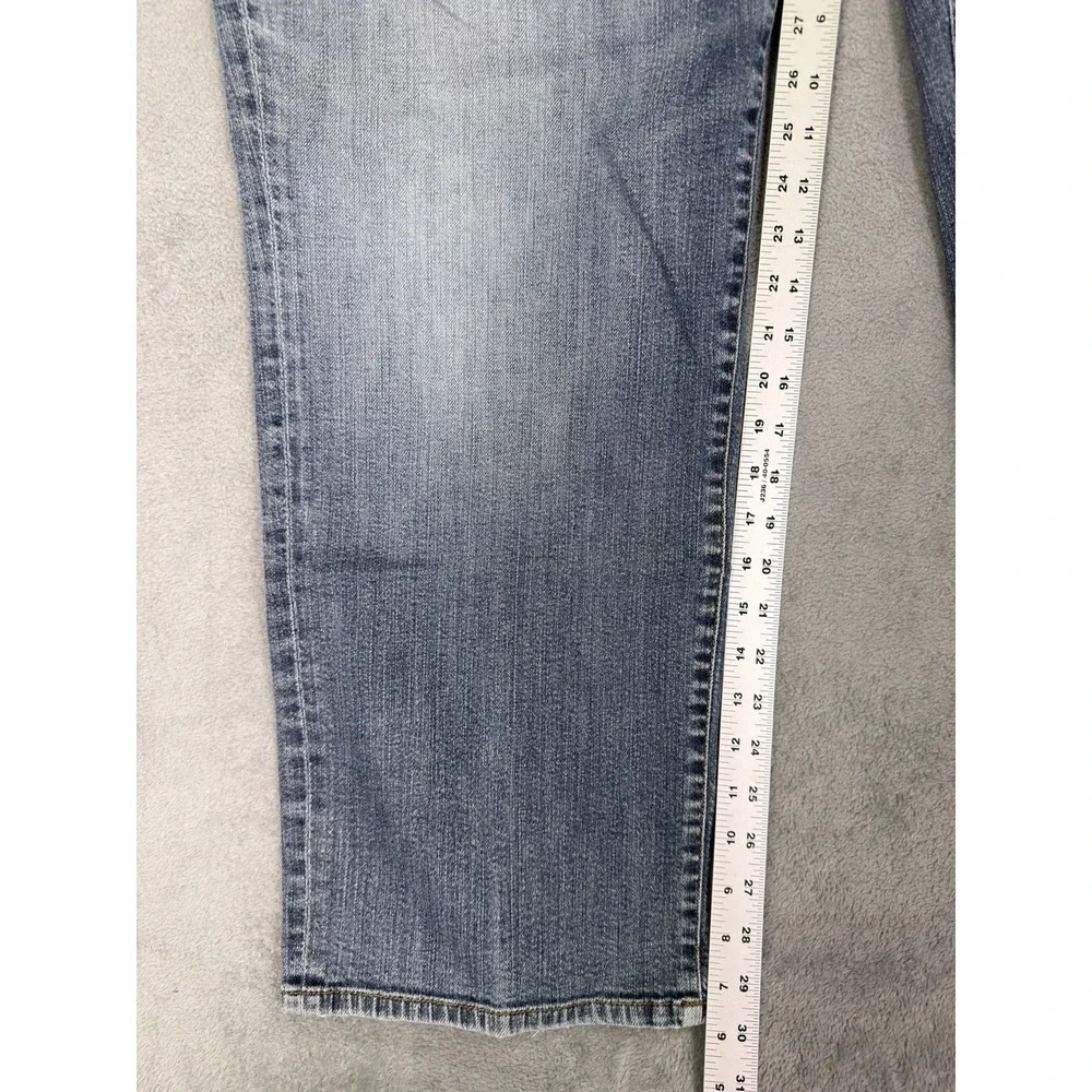 Lauren Ralph Lauren Jeans Womens 20W Plus‎ Blue Straight Classic High Rise Denim